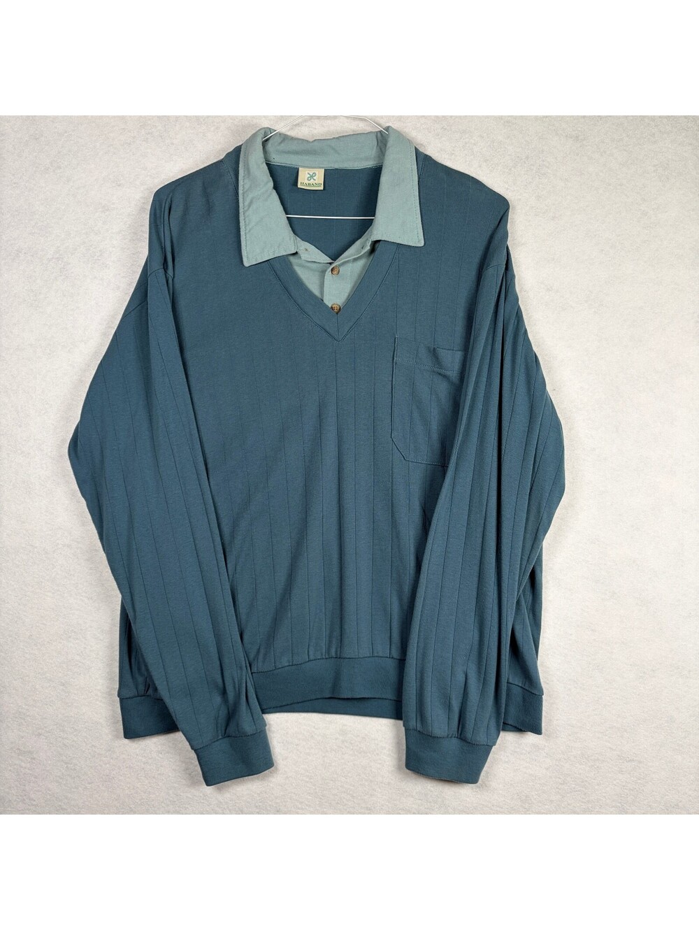 Haband Vintage Long Sleeve Pullover Sweater with Collar